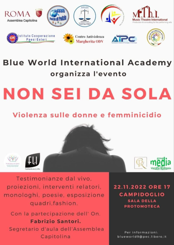 NON SEI DA SOLA: Violenza sulle donne e femminicidio