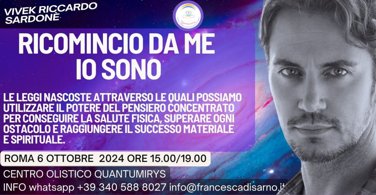 RICOMINCIO DA ME "IO SONO"